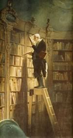 Carl Spitzweg, Carl der Bücherwurm, um 1850